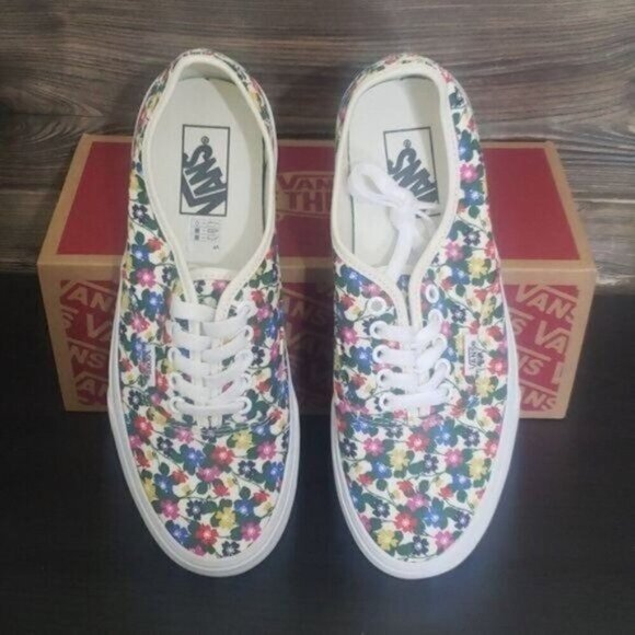 New Vans Authentic Floral Womens Shoes Size 8 Bloomcore Festival Boho Streetwear - Picture 1 of 9